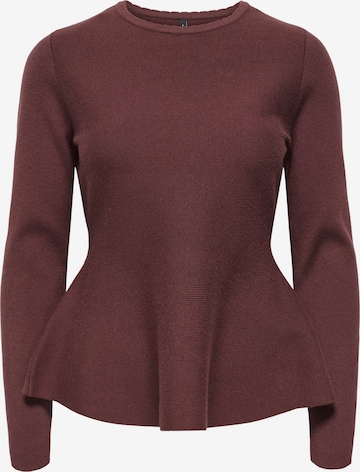 Pull-over 'ONLVILDA' ONLY en marron : devant