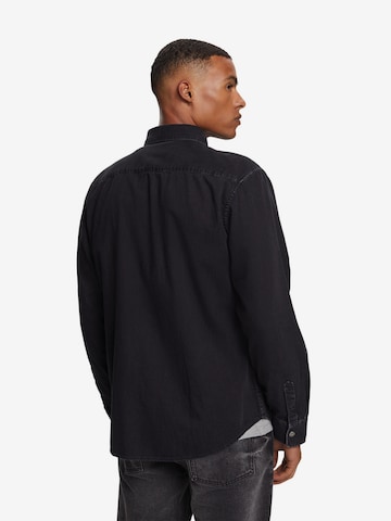 ESPRIT Regular fit Button Up Shirt in Black