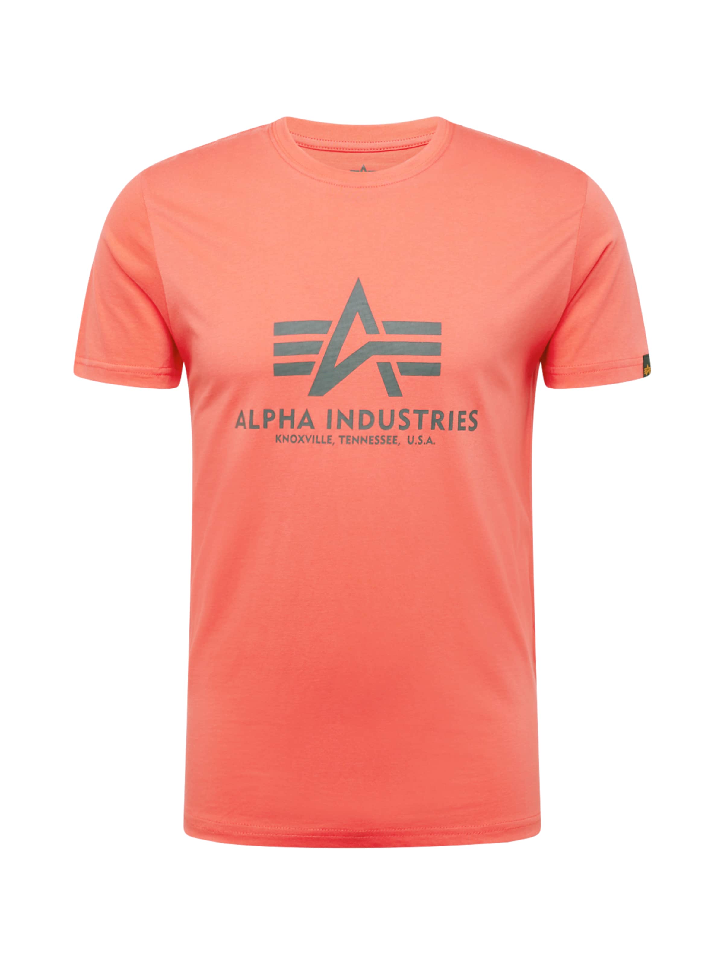 ALPHA INDUSTRIES Tričko - Červená: predná strana