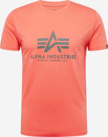 ALPHA INDUSTRIES Póló - piros: elől