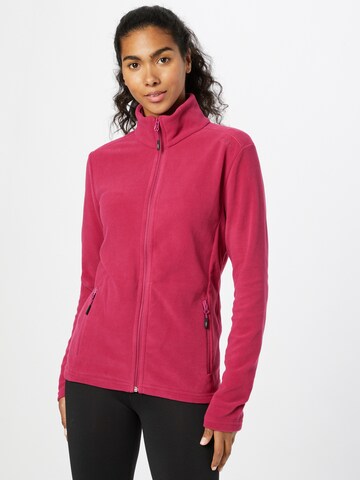 CMP Athletic Fleece Jacket in Pink: front