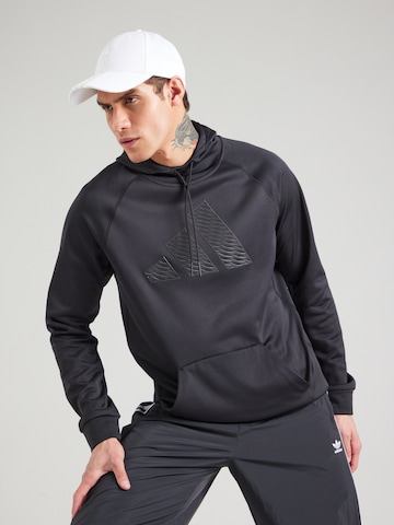 ADIDAS PERFORMANCE Sportsweatshirt in Schwarz: Vorderseite