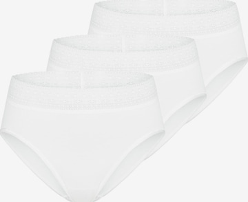 Mey Panty 'Modal Lace' in White: front