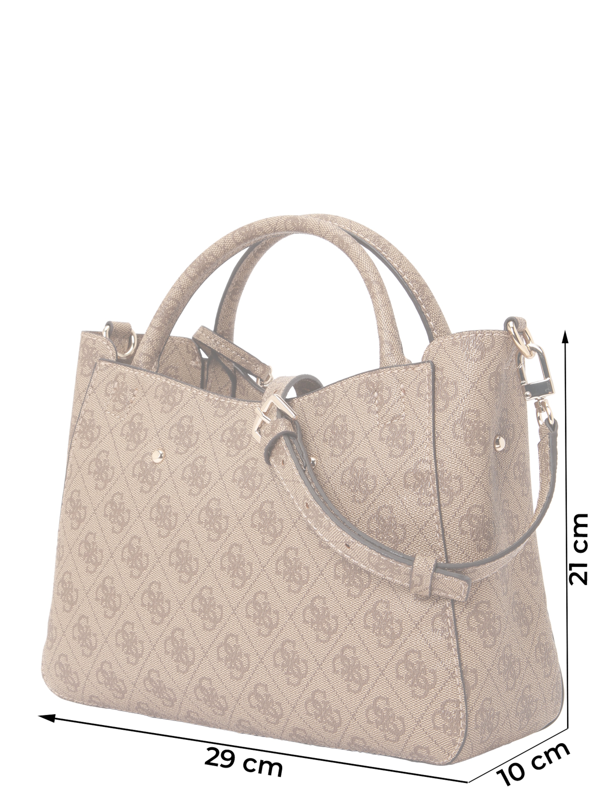 GUESS Shopper 'BRENTON SML GIRLFRIEND SATCHEL' in Brown