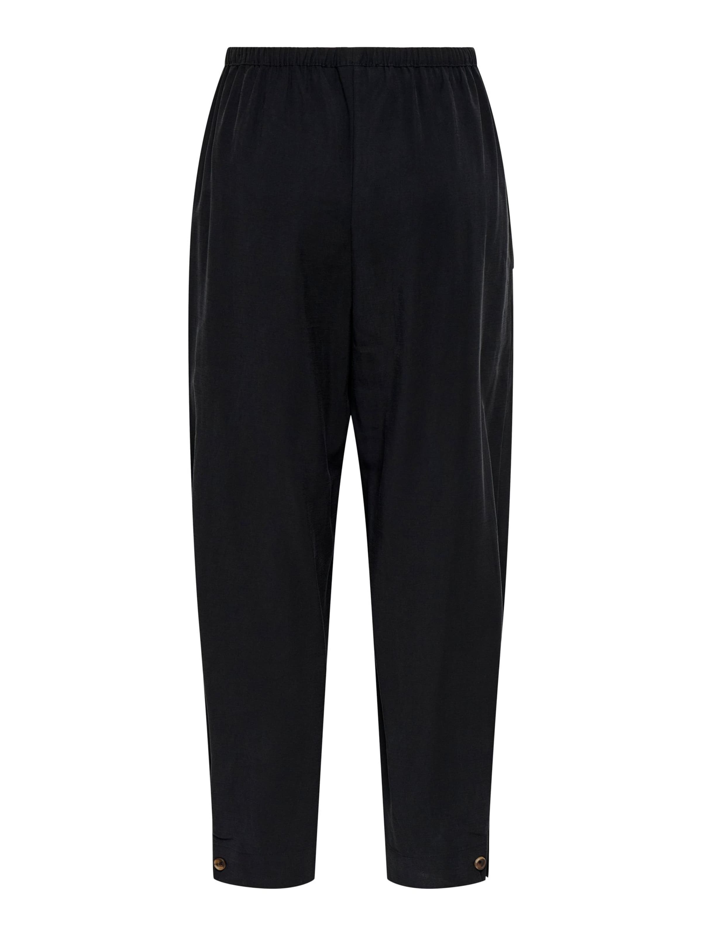 JDY Regular Trousers 'JDYasta' in Black