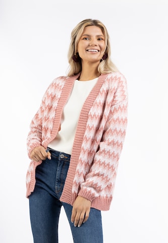 usha FESTIVAL Knit Cardigan in Pink: front