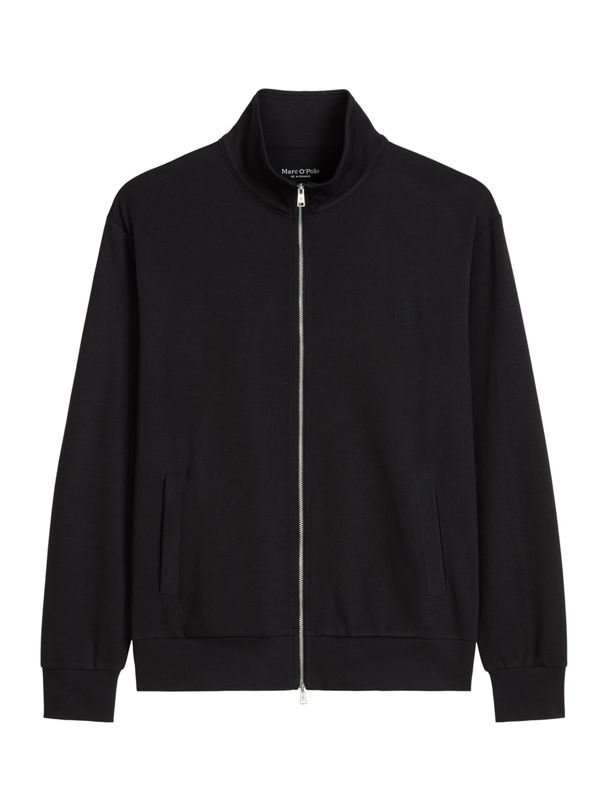 Marc O'Polo Sweatjacke ' Mix N Match ' in Schwarz: Vorderseite