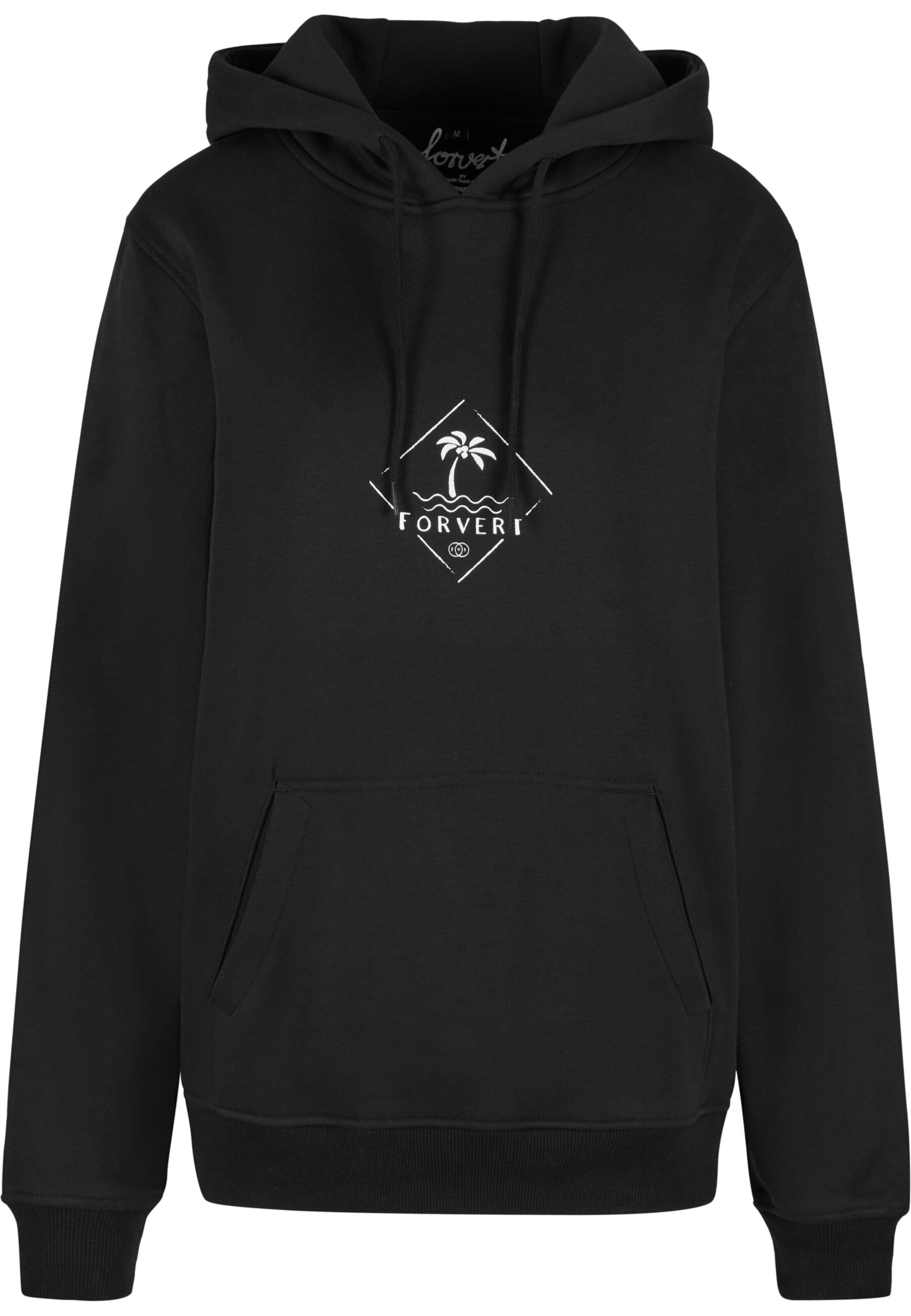 Forvert Mikina 'Oceanside' – černá: přední strana