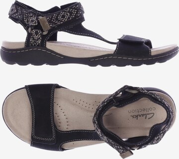 CLARKS Sandalen 39 in Schwarz: predná strana