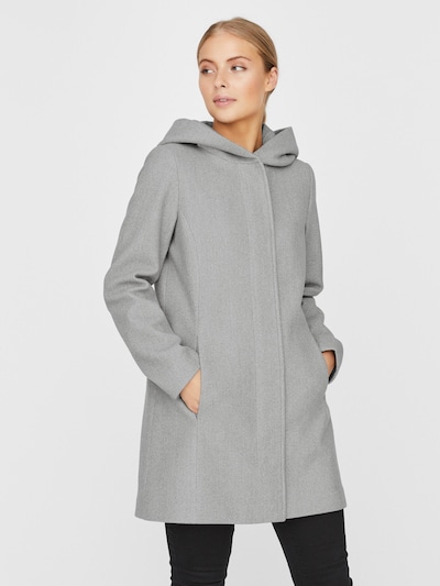 VERO MODA Between-Seasons Coat 'Dafnedora' in mottled grey, View model