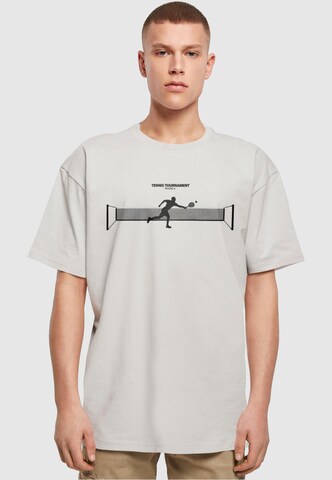 Tricou 'Tennis Round 1' de la Merchcode pe gri: față