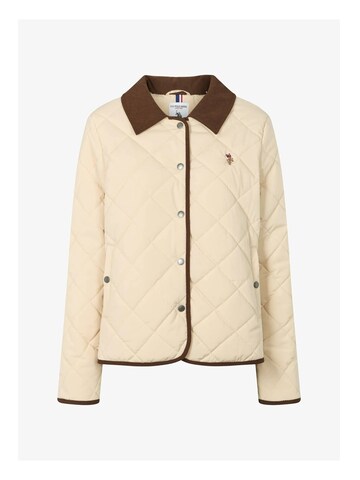 U.S. POLO ASSN. Tussenjas ' Melou ' in Beige: voorkant