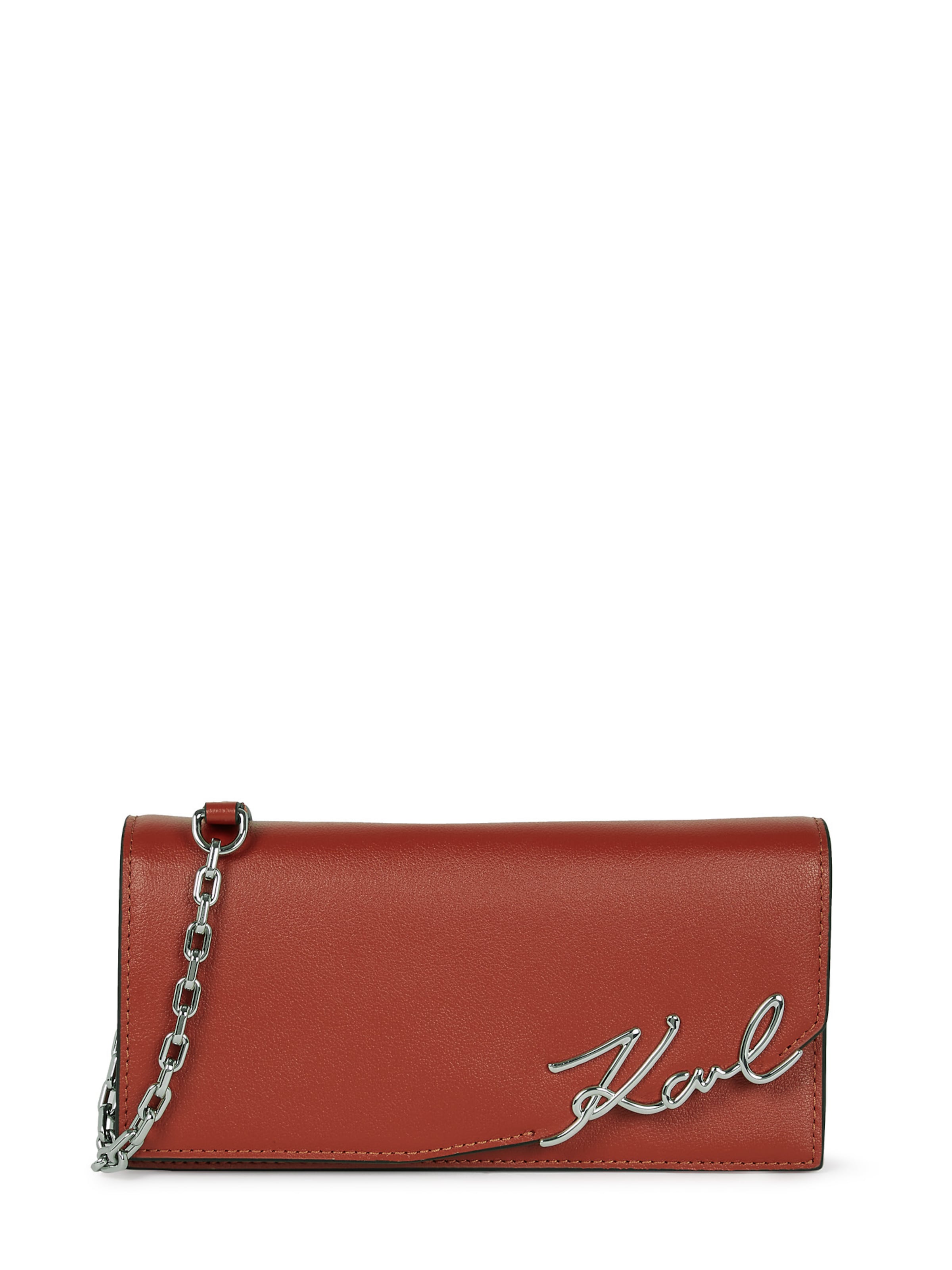 Karl Lagerfeld - Mala de ombro em vermelho: frente