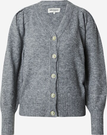 Lollys Laundry Strickjacke 'Laura' in Grau: predná strana