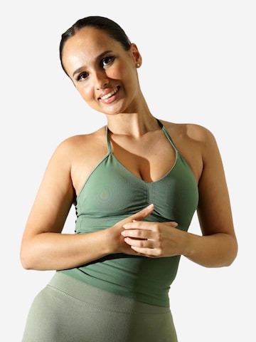 OYOJ Sporttopp 'Dynamic Halter Tank Top - Green' i grön