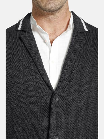 Charles Colby Knit Cardigan 'Duke Modest' in Grey