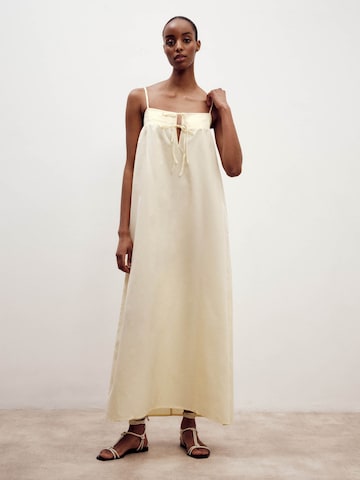 ABOUT YOU x Marie von Behrens Summer Dress 'Tara' in Yellow