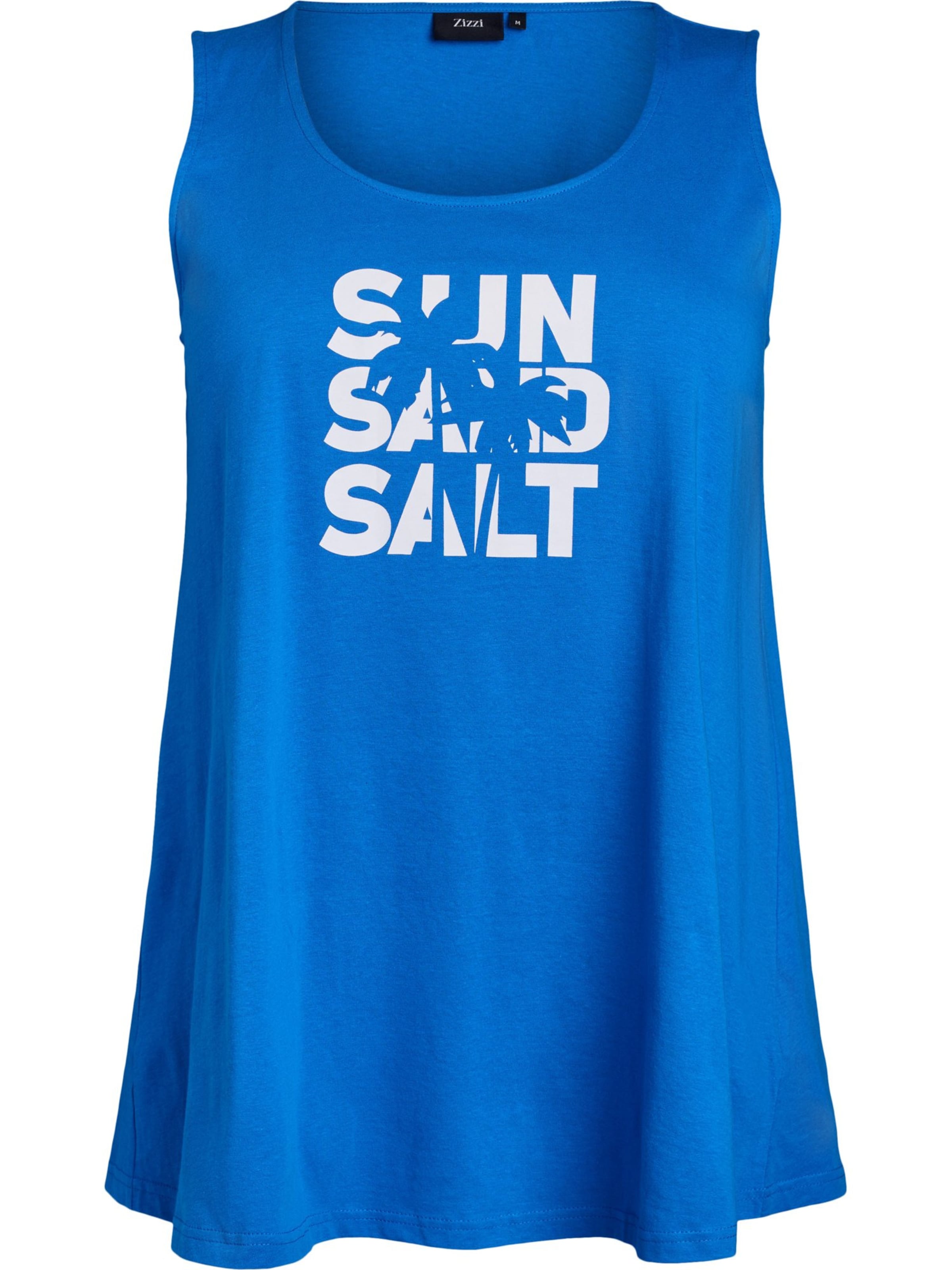 Zizzi Top 'VMY' | modra barva: sprednja stran