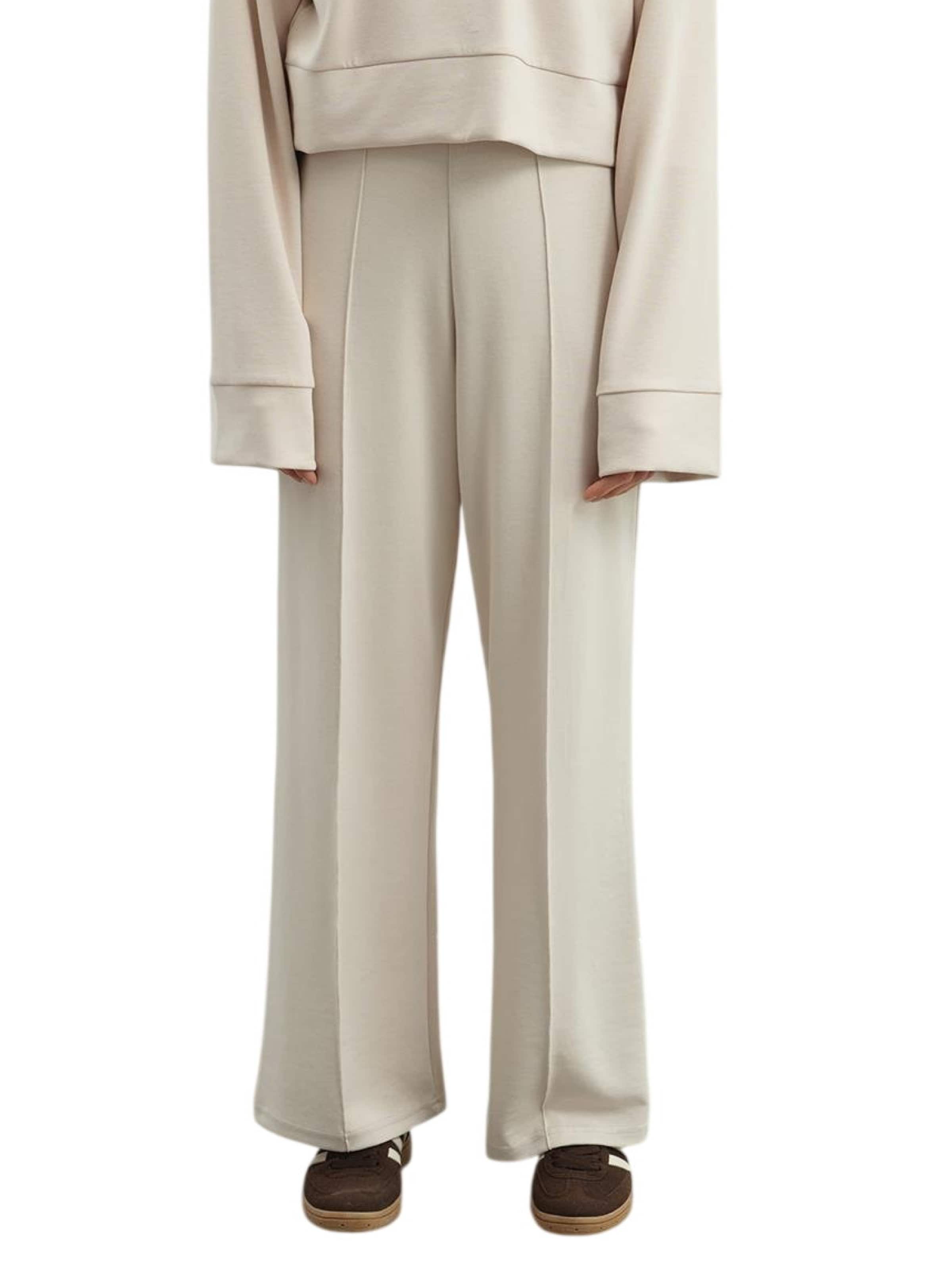 C&City Wide Leg Hose in Beige: Vorderseite