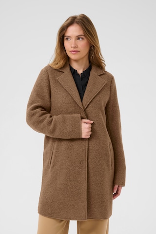 CULTURE Between-seasons coat in Brown: front