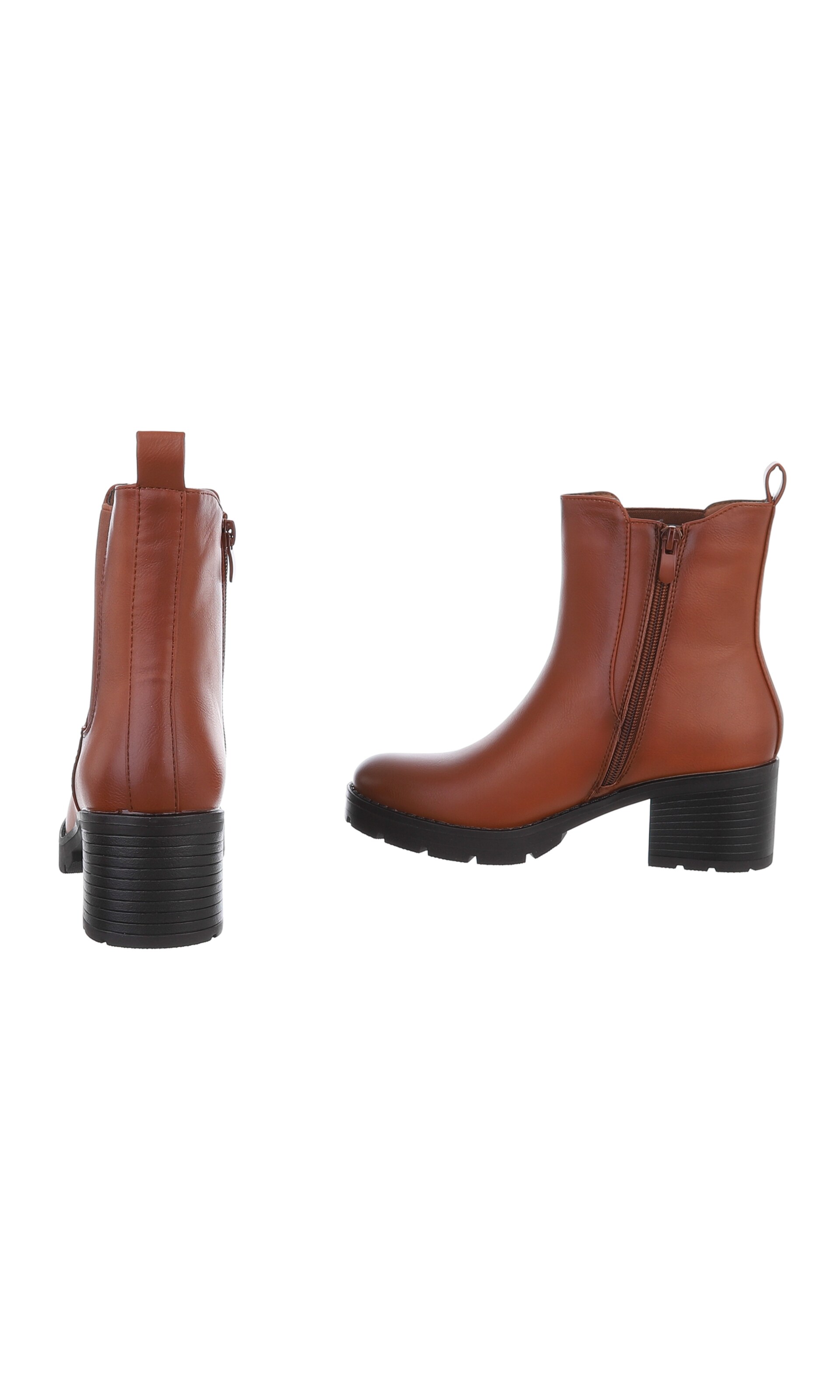 Ital-Design Stiefelette in Braun