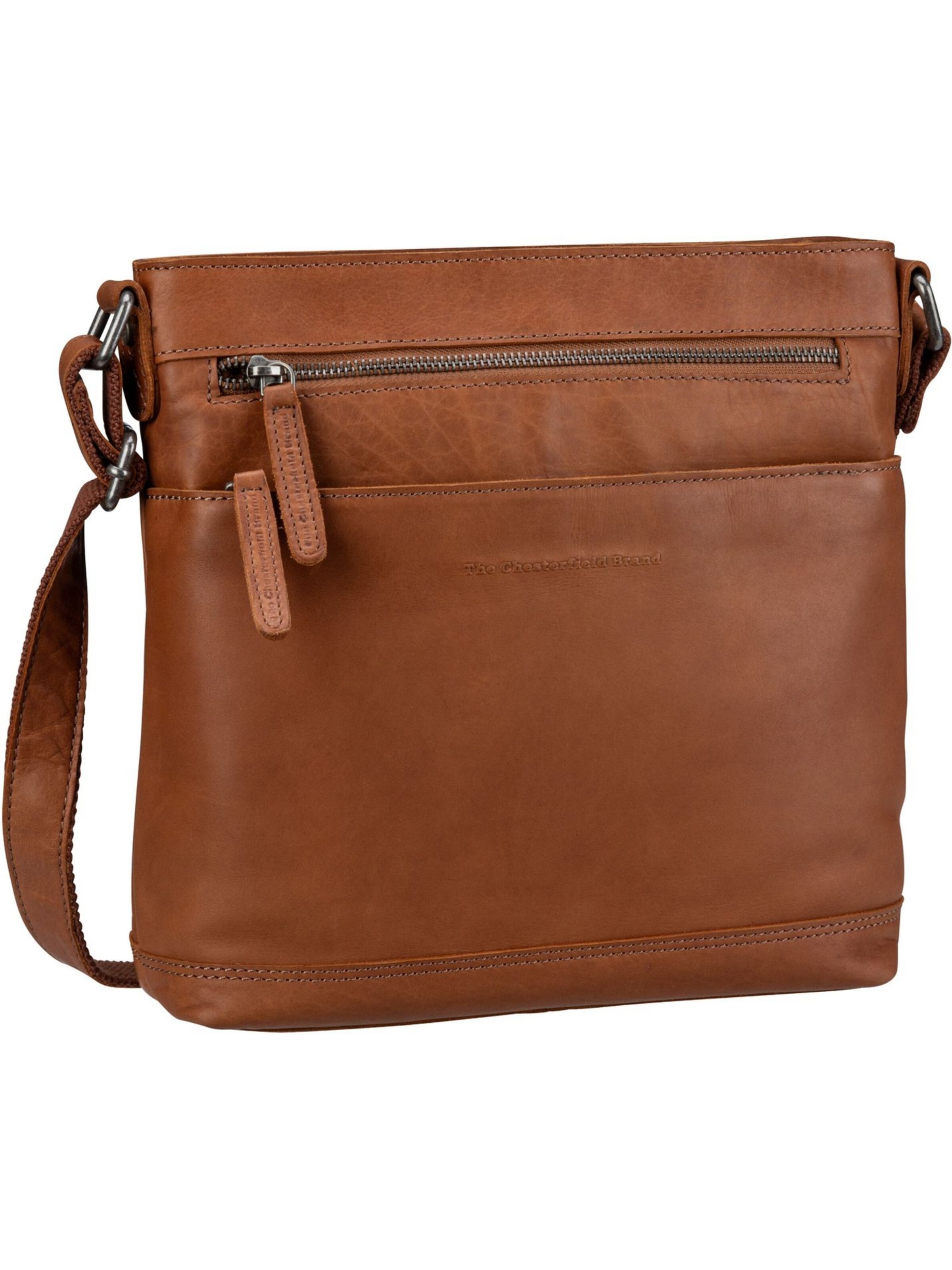 The Chesterfield Brand Schoudertas 'Almeria 1302' in Bruin