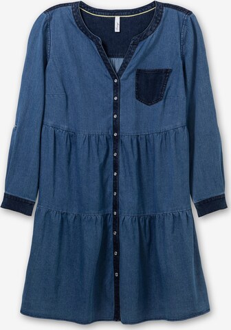 SHEEGO Shirt dress in Blue: front