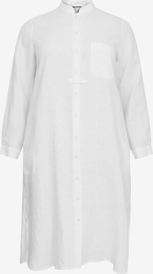 Yoek Blouse 'Linen' in de kleur Wit, Productweergave