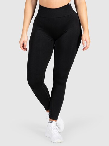 Smilodox Skinny Leggings 'Slayton Scrunch' in Black: front