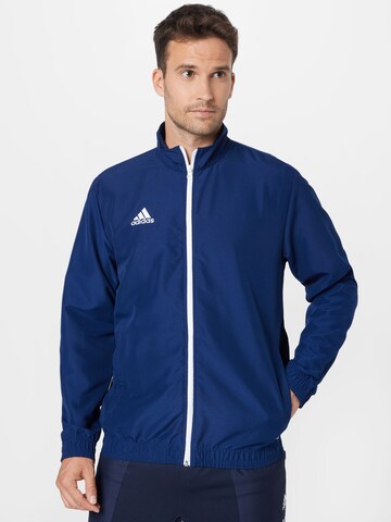 ADIDAS SPORTSWEAR Athletic Jacket 'Entrada 22' in Blue: front