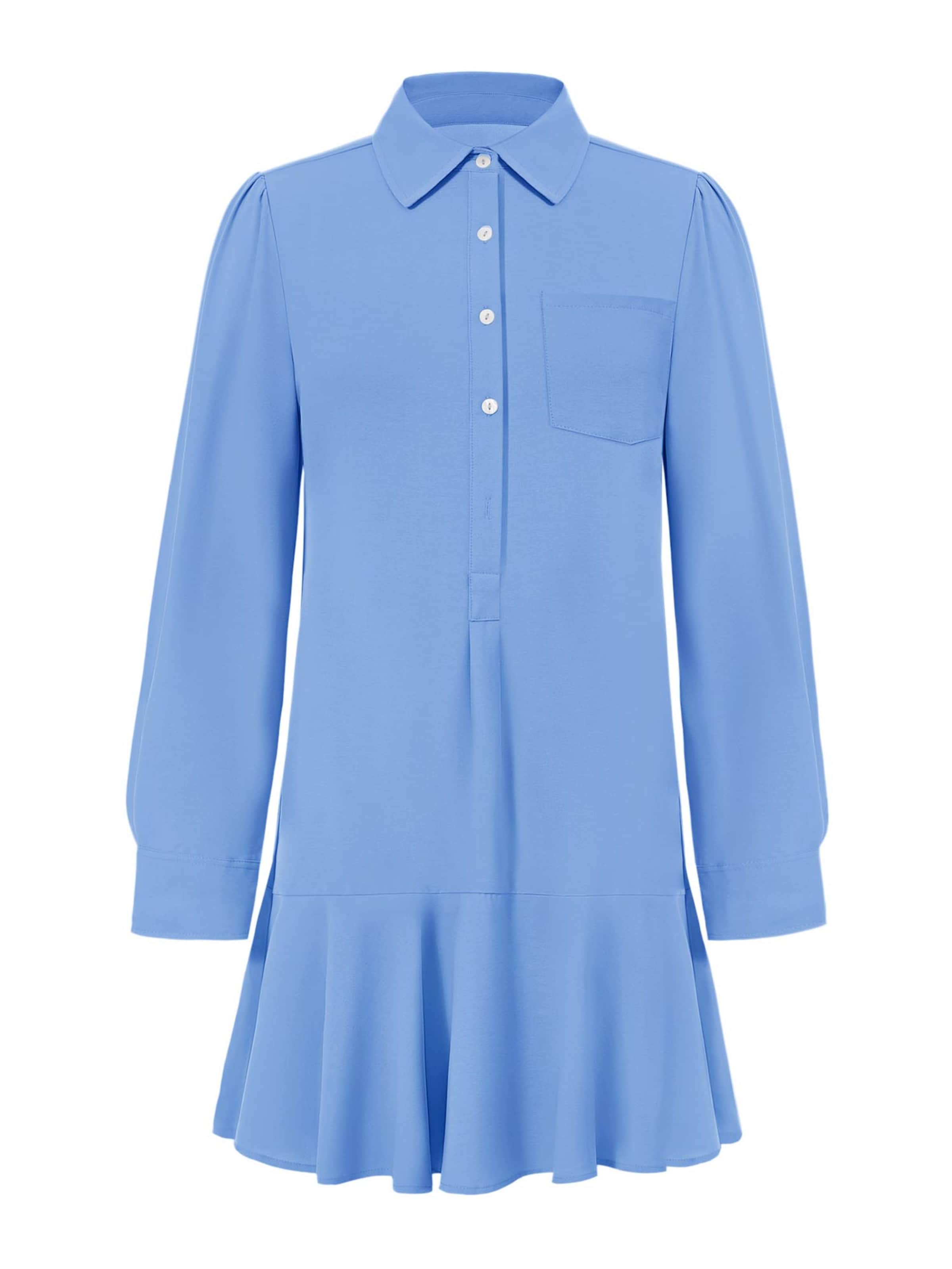 Imily Bela Рокля тип риза в синьо: отпред