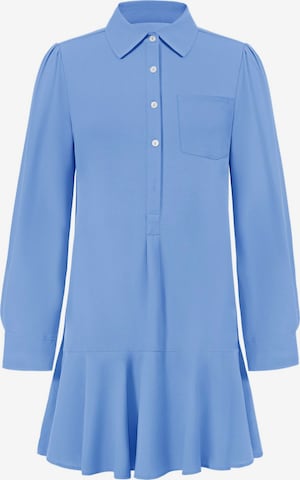 Robe-chemise Imily Bela en bleu : devant