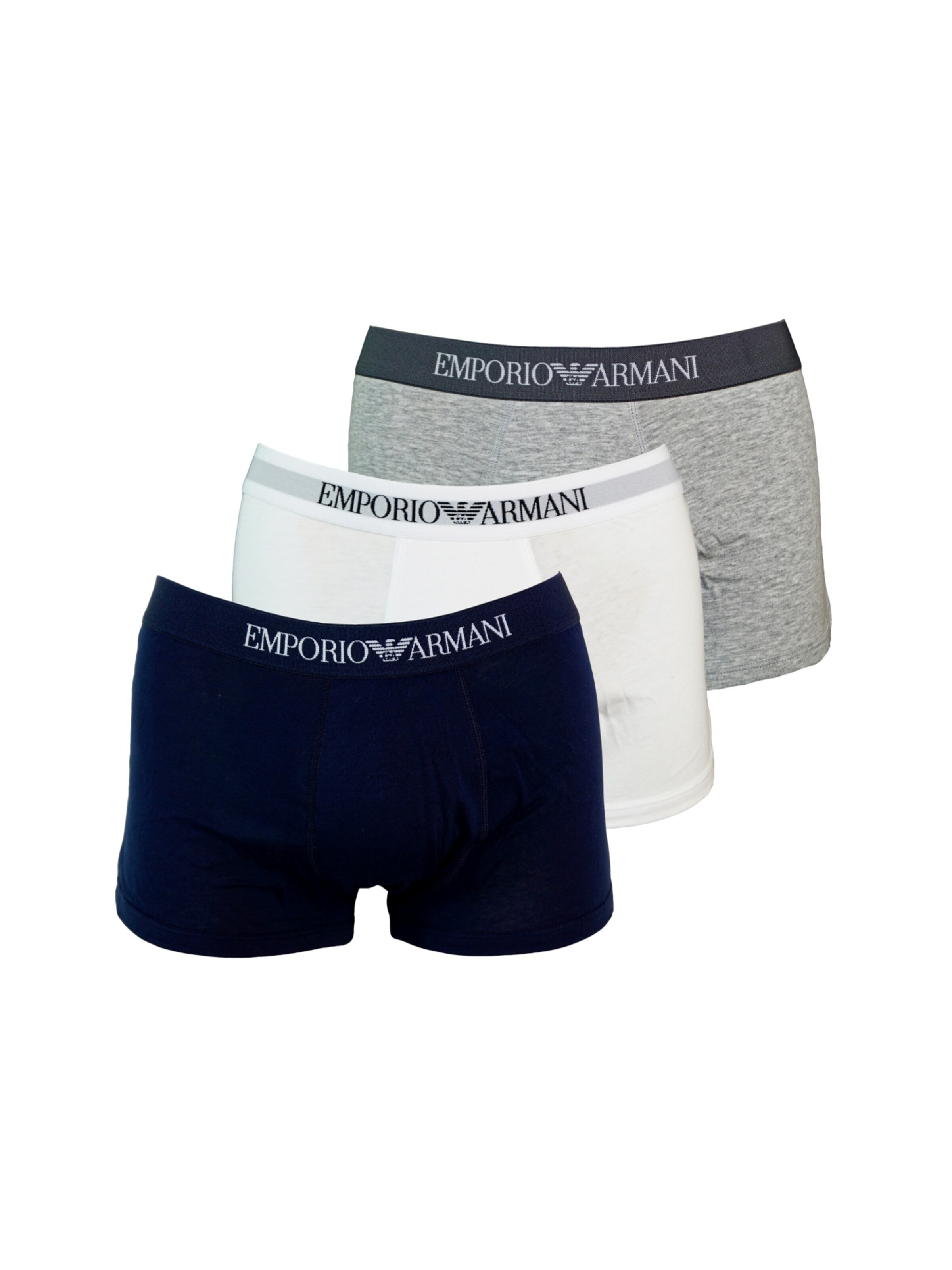 Emporio Armani - Boxers 'Trunk' em mistura de cores: frente