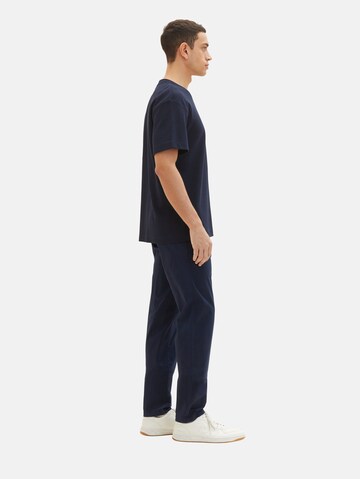 Effilé Pantalon chino TOM TAILOR en bleu