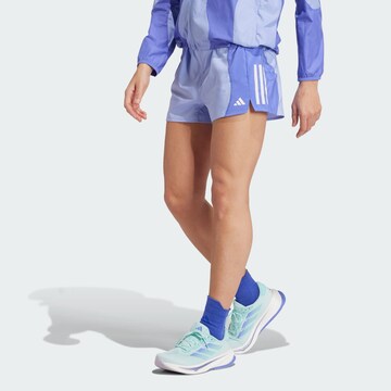 ADIDAS PERFORMANCE Regular Workout Pants 'Own The Run' in Blue: front