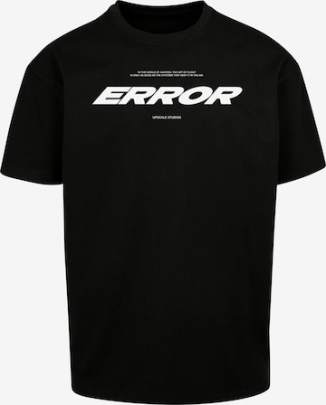 MT Upscale Shirt 'Error Wording' in Zwart: voorkant