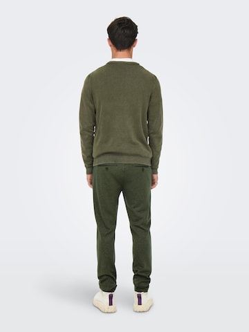 Regular Pantaloni 'Mark' de la Only & Sons pe verde