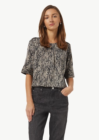 comma casual identity Bluse in Schwarz: Vorderseite