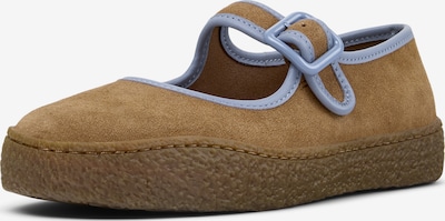 CAMPER Riemchenballerina 'Peu Terreno' in hellblau / braun, Produktansicht
