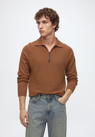 TOM TAILOR Sweater in Brown