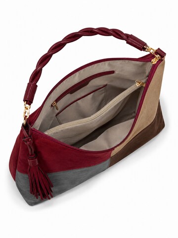 COLLEZIONE ALESSANDRO Shoulder Bag 'Patchwork' in Red