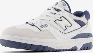 Sneaker bassa '550' di new balance in bianco: frontale