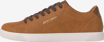 Sportbačiai be auliuko iš JACK & JONES, spalva – ruda (konjako) / Auksas, Prekių apžvalga