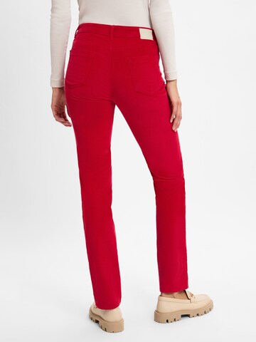 Coupe slim Pantalon BRAX en rouge