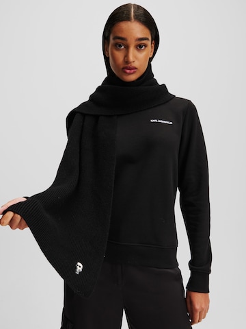 Karl Lagerfeld - Cachecóis 'IKONIK' em preto: frente