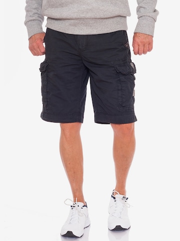 JET LAG Cargo Pants 'Take Off 7' in Black: front