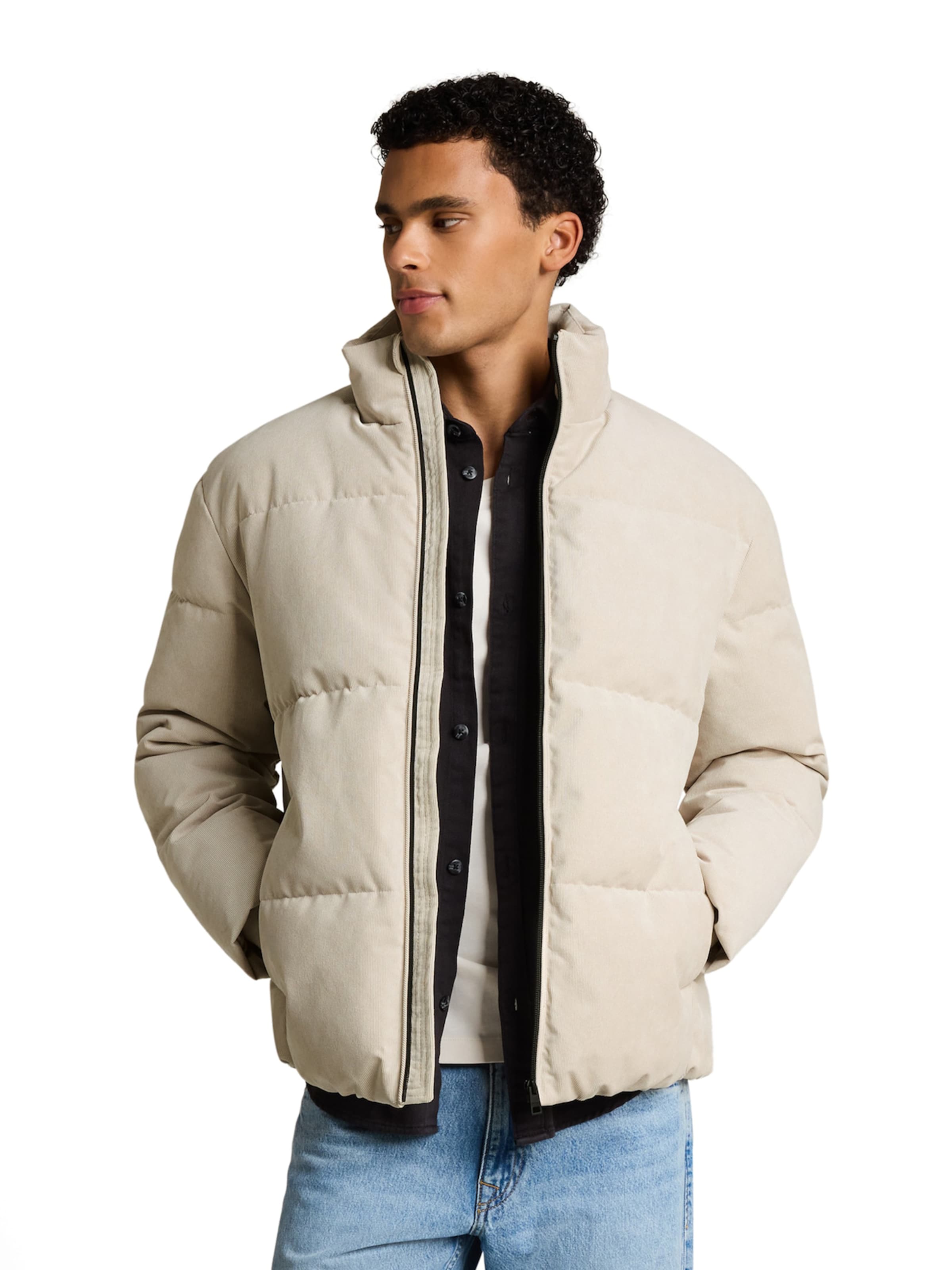 Veste d’hiver TOM TAILOR DENIM en beige : devant