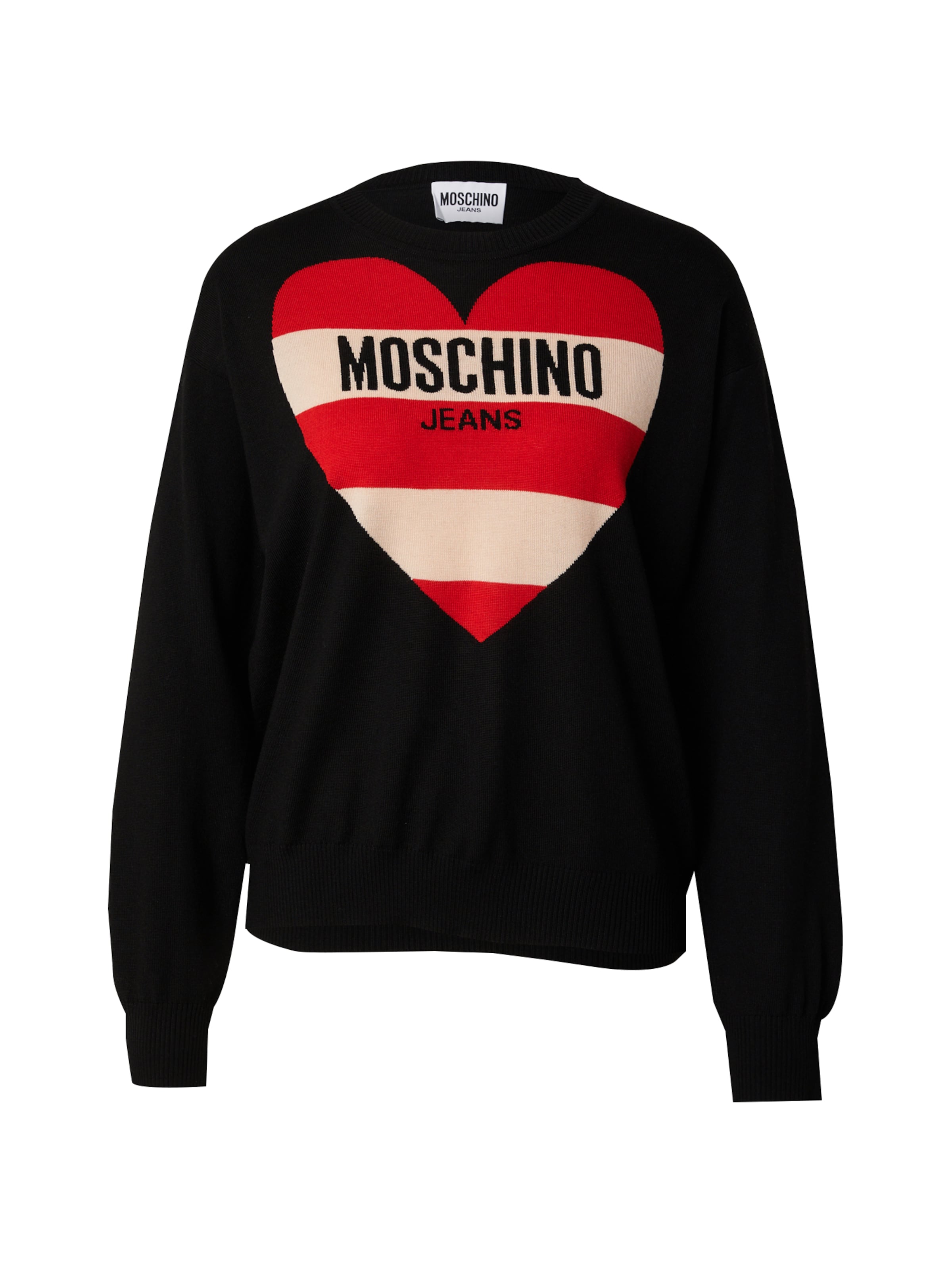 Moschino Jeans Sweter w kolorze czarny: przód