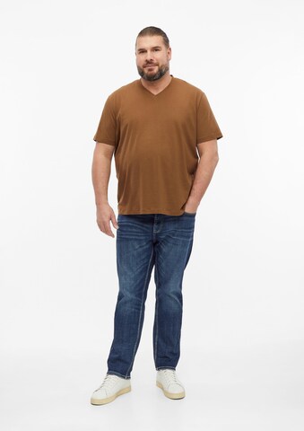 s.Oliver Men Big Sizes Shirt in Brown