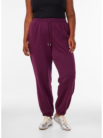 Zizzi Regular Hose 'Flamela' in Lila